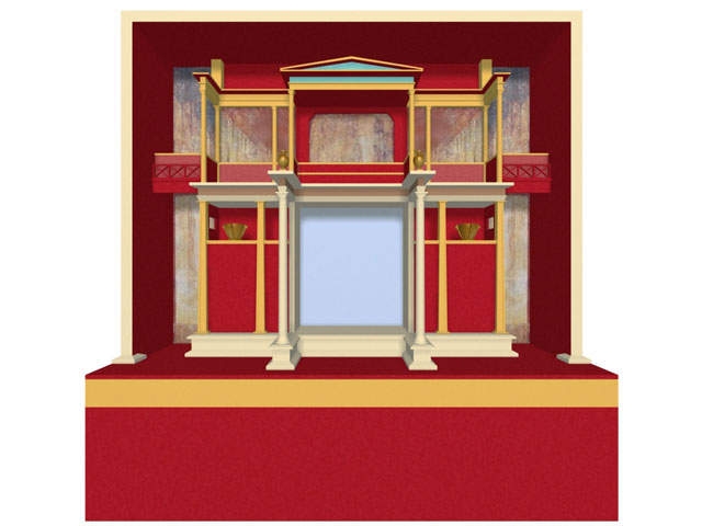 Final rendering of the 3d 'stage set' image